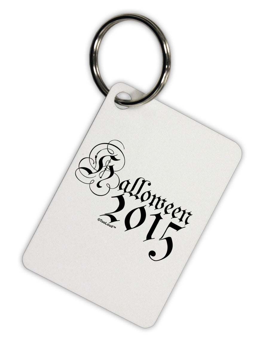 Halloween Current Year Script Text Aluminum Keyring Tag-Keyring-TooLoud-White-Davson Sales