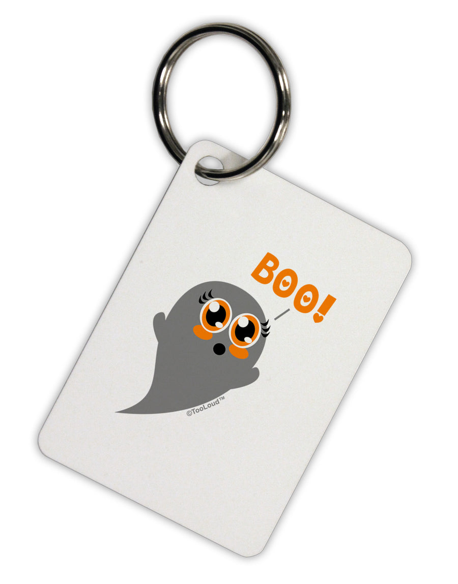 Cute Boo Ghost Aluminum Keyring Tag-Keyring-TooLoud-White-Davson Sales