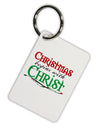 Begins With Christ Text Aluminum Keyring Tag-Keyring-TooLoud-White-Davson Sales