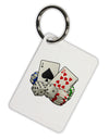 Gambling Weapons Aluminum Keyring Tag-Keyring-TooLoud-White-Davson Sales