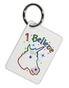 I Believe in Unicorns Aluminum Keyring Tag-Keyring-TooLoud-White-Davson Sales