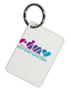 EDM Heart Aluminum Keyring Tag-Keyring-TooLoud-White-Davson Sales