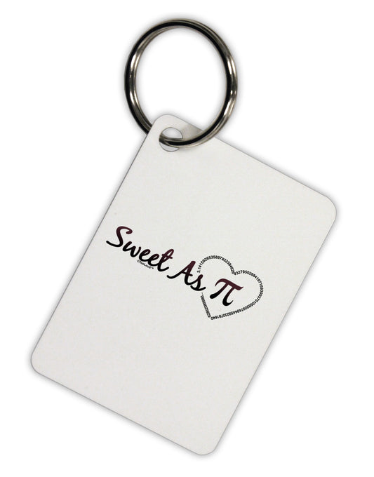 Sweet As Pi Aluminum Keyring Tag-Keyring-TooLoud-White-Davson Sales
