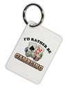 I'd Rather Be Gambling Aluminum Keyring Tag-Keyring-TooLoud-White-Davson Sales