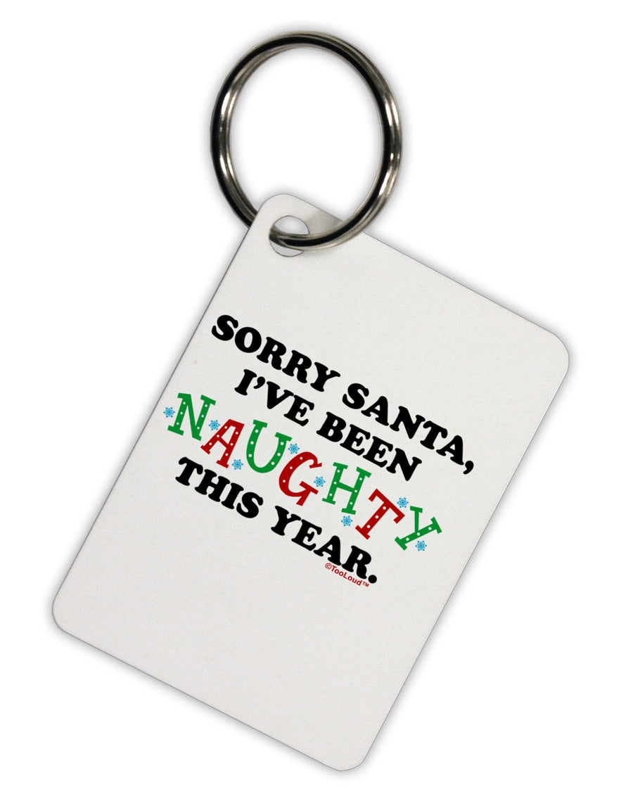 I've Been Naughty This Year Aluminum Keyring Tag-Keyring-TooLoud-White-Davson Sales