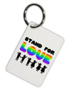 Stand For Love Rainbow Aluminum Keyring Tag-Keyring-TooLoud-White-Davson Sales