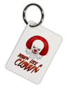 Down Like a Clown Aluminum Keyring Tag-Keyring-TooLoud-White-Davson Sales