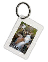 Colorado Waterfall Scene Text Aluminum Keyring Tag-Keyring-TooLoud-White-Davson Sales