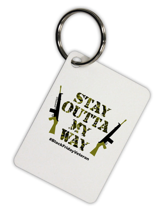 Black Friday Vet - Outta My Way Aluminum Keyring Tag-Keyring-TooLoud-White-Davson Sales