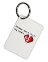 Please Don't Break My Heart Code Aluminum Keyring Tag-Keyring-TooLoud-White-Davson Sales