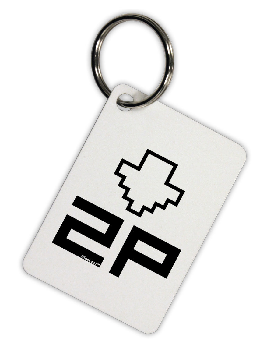 Player Two Selection Icon Aluminum Keyring Tag-Keyring-TooLoud-White-Davson Sales