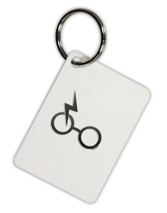 Magic Glasses Aluminum Keyring Tag by TooLoud-Keyring-TooLoud-White-Davson Sales