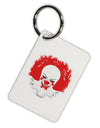 Extra Scary Clown Watercolor Aluminum Keyring Tag-Keyring-TooLoud-White-Davson Sales