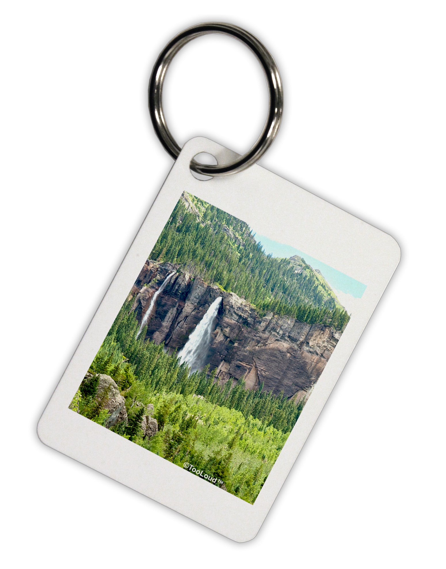 Beautiful Cliffs Nature Aluminum Keyring Tag by TooLoud-Keyring-TooLoud-White-Davson Sales