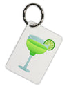 Green Margarita with Lime - Cinco de Mayo Aluminum Keyring Tag by TooLoud-Keyring-TooLoud-White-Davson Sales