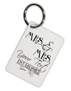 Personalized Mrs and Mrs Lesbian Wedding - Name- Established -Date- Design Aluminum Keyring Tag-Keyring-TooLoud-White-Davson Sales