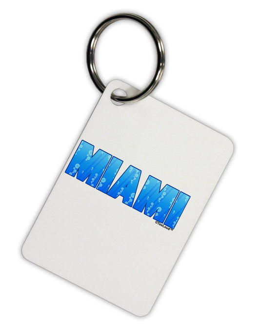 Miami Ocean Bubbles Aluminum Keyring Tag by TooLoud-Keyring-TooLoud-White-Davson Sales