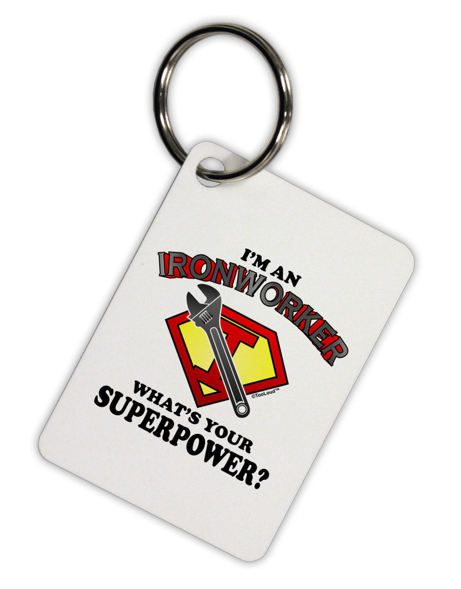 Ironworker - Superpower Aluminum Keyring Tag-Keyring-TooLoud-White-Davson Sales