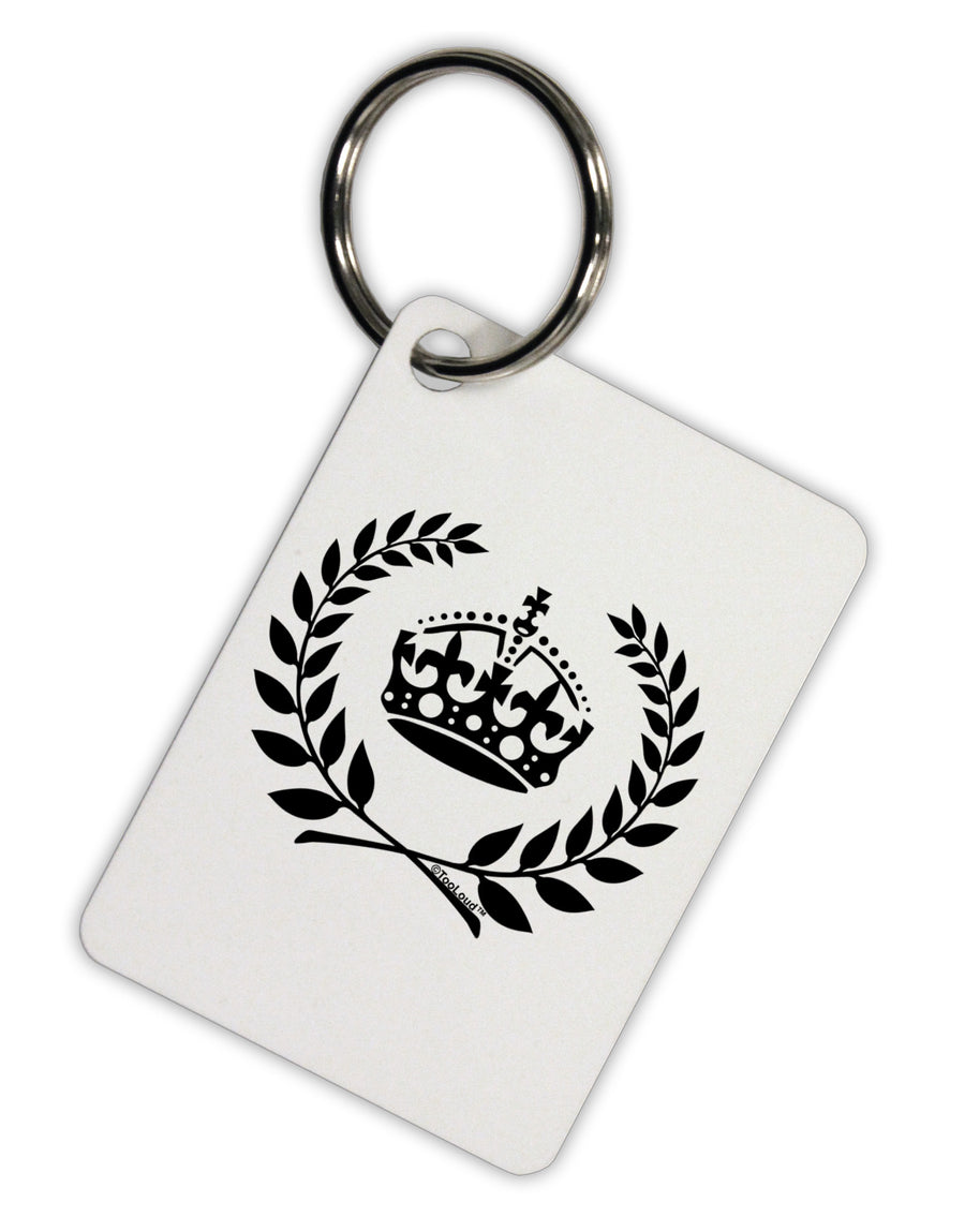 Crown and Laurel Aluminum Keyring Tag-Keyring-TooLoud-White-Davson Sales