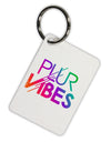 PLUR Vibes Aluminum Keyring Tag-Keyring-TooLoud-White-Davson Sales