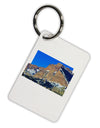 Colorado Snowy Mountains Cutout Aluminum Keyring Tag-Keyring-TooLoud-White-Davson Sales