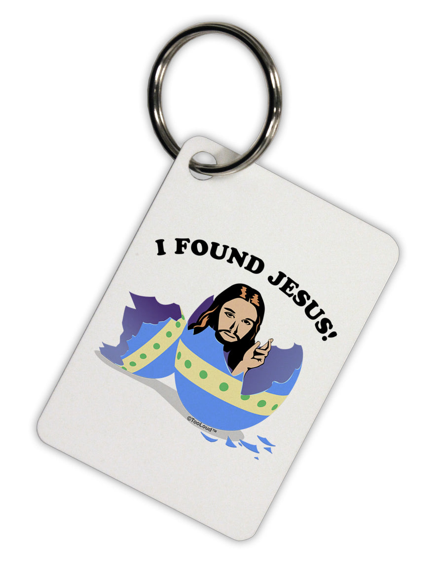 I Found Jesus - Easter Egg Aluminum Keyring Tag-Keyring-TooLoud-White-Davson Sales