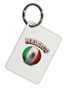Soccer Ball Flag - Mexico Aluminum Keyring Tag-Keyring-TooLoud-White-Davson Sales
