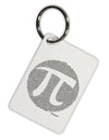 Pi Day Design - Pi Circle Cutout Aluminum Keyring Tag by TooLoud-Keyring-TooLoud-White-Davson Sales