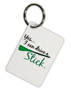 Drive Stick Green Aluminum Keyring Tag-Keyring-TooLoud-White-Davson Sales