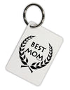 Best Mom - Wreath Design Aluminum Keyring Tag by TooLoud-Keyring-TooLoud-White-Davson Sales