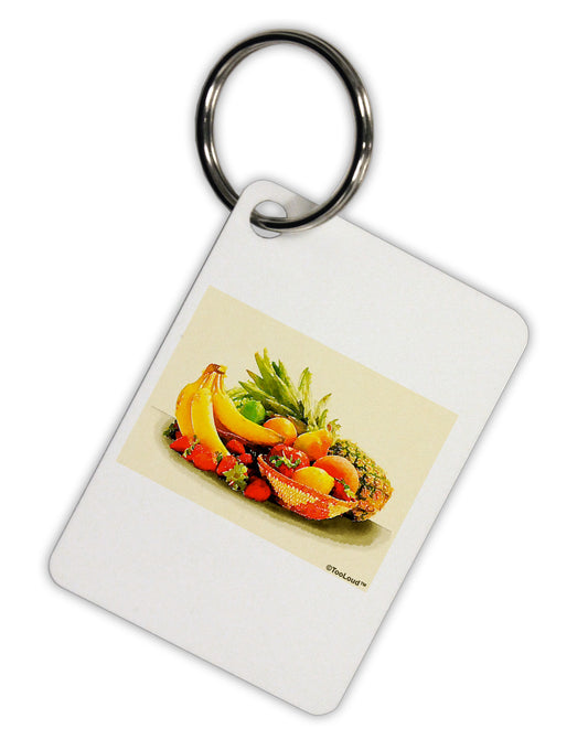Watercolor Fruit Bowl 2 Aluminum Keyring Tag-Keyring-TooLoud-White-Davson Sales