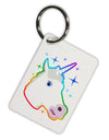 Magical Rainbow Sparkle Unicorn Aluminum Keyring Tag-Keyring-TooLoud-White-Davson Sales