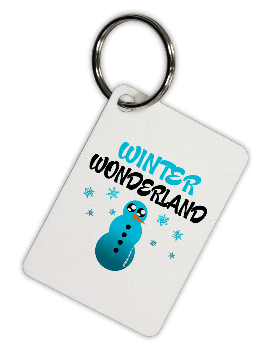 Winter Wonderland Snowman Aluminum Keyring Tag-Keyring-TooLoud-White-Davson Sales