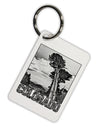 Colorado Landscape Text BW Aluminum Keyring Tag-Keyring-TooLoud-White-Davson Sales