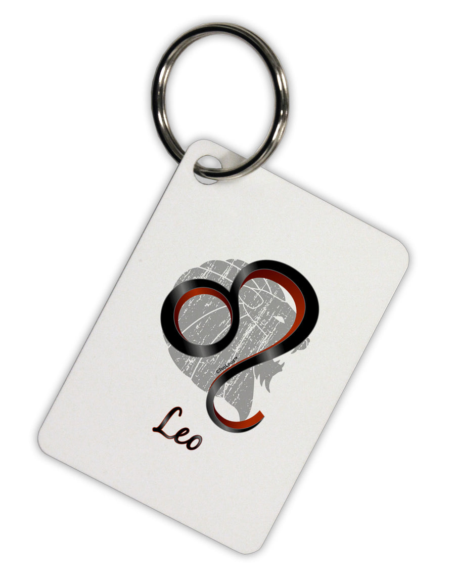 Leo Symbol Aluminum Keyring Tag-Keyring-TooLoud-White-Davson Sales