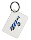 Wizard Tie Blue and Silver Aluminum Keyring Tag-Keyring-TooLoud-White-Davson Sales