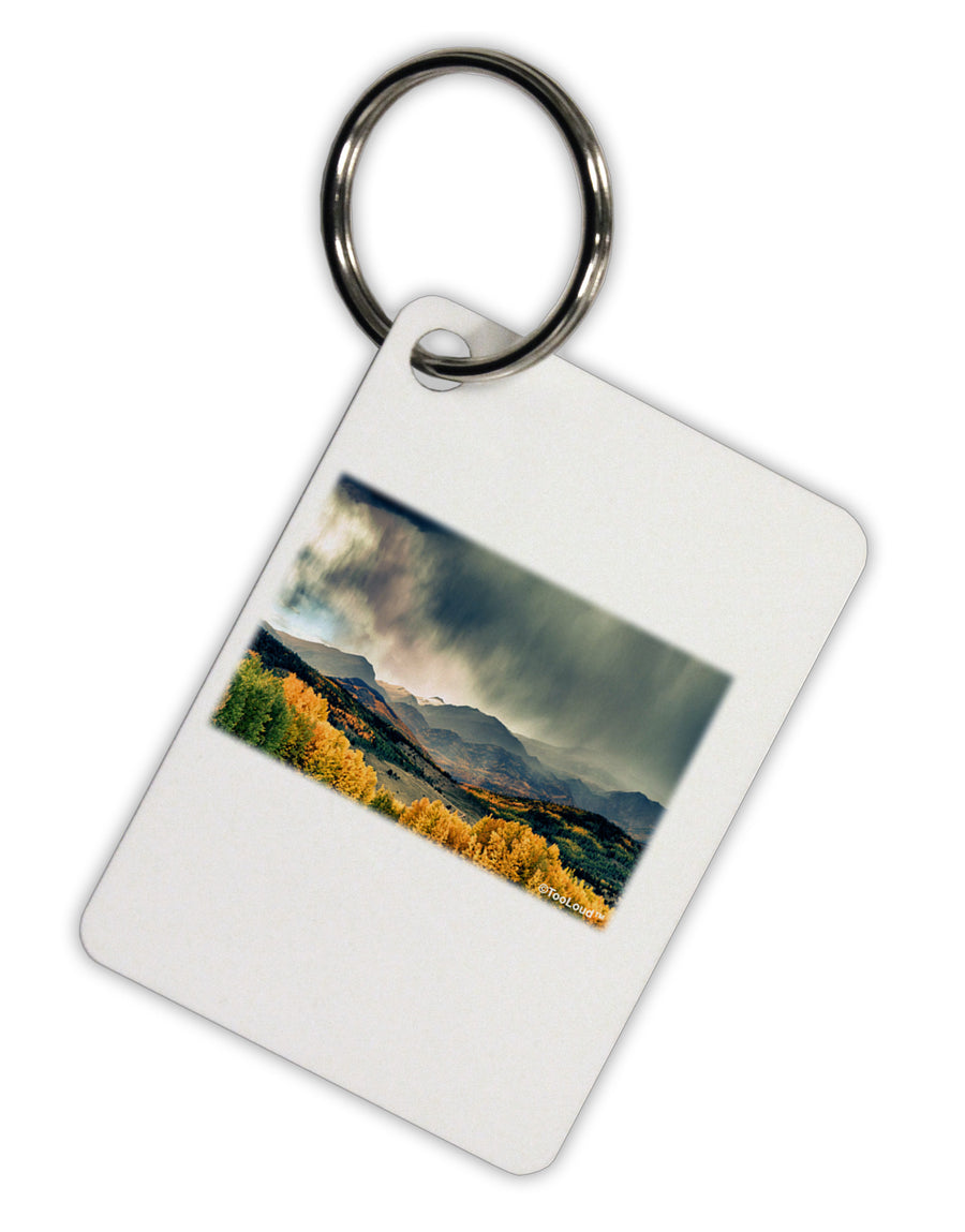 Colorado Mountain Scene Photo Aluminum Keyring Tag-Keyring-TooLoud-White-Davson Sales