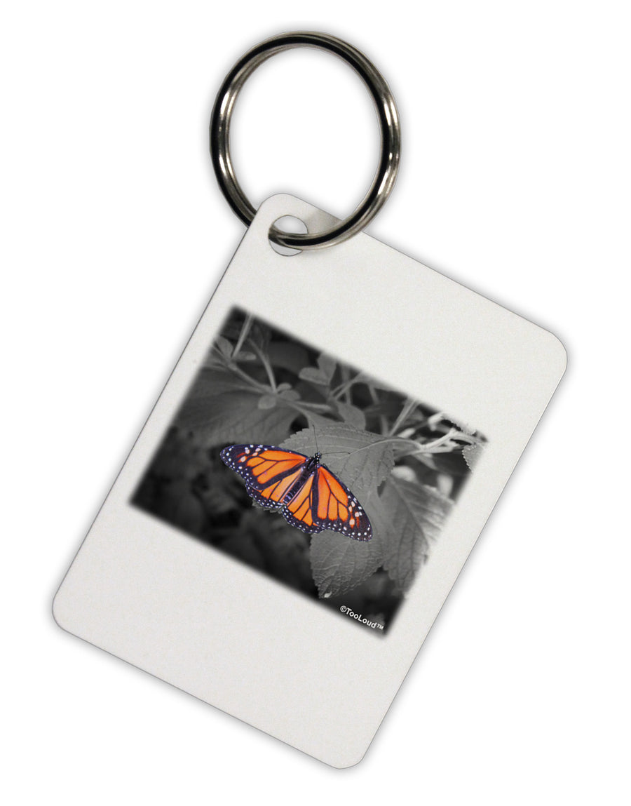 Monarch Butterfly Photo Aluminum Keyring Tag-Keyring-TooLoud-White-Davson Sales