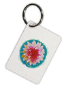 Watercolor Flower Aluminum Keyring Tag-Keyring-TooLoud-White-Davson Sales