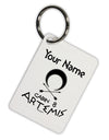 Personalized Cabin 8 Artemis Aluminum Keyring Tag by TooLoud-Keyring-TooLoud-White-Davson Sales