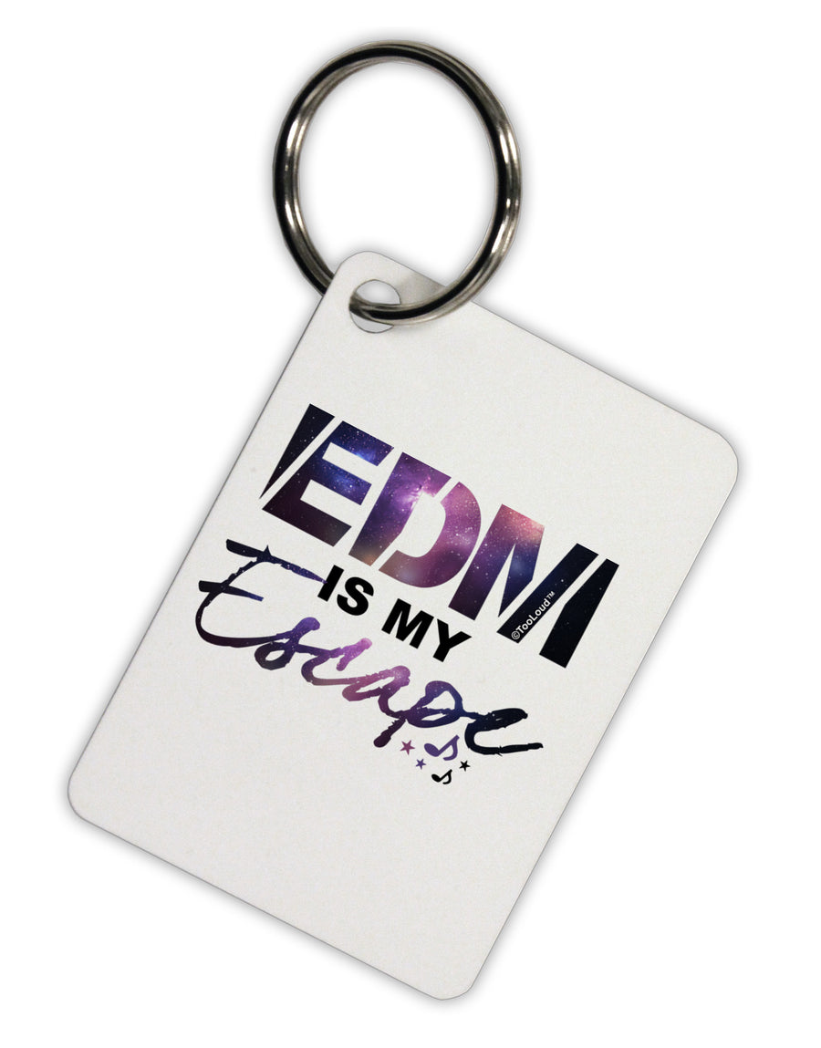 EDM Is My Escape Aluminum Keyring Tag-Keyring-TooLoud-White-Davson Sales