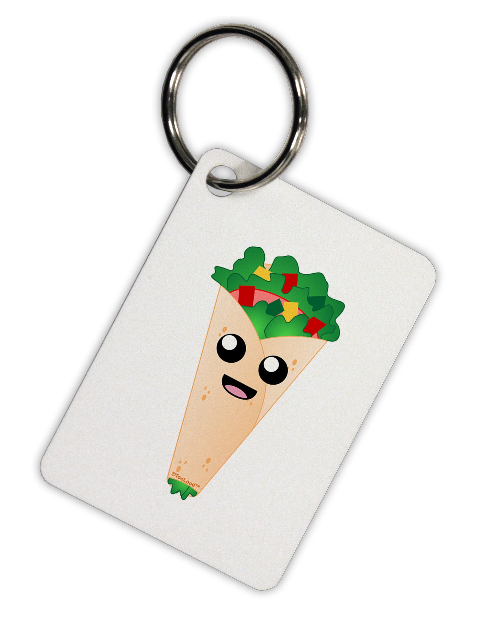Cute Wrap Aluminum Keyring Tag-Keyring-TooLoud-White-Davson Sales