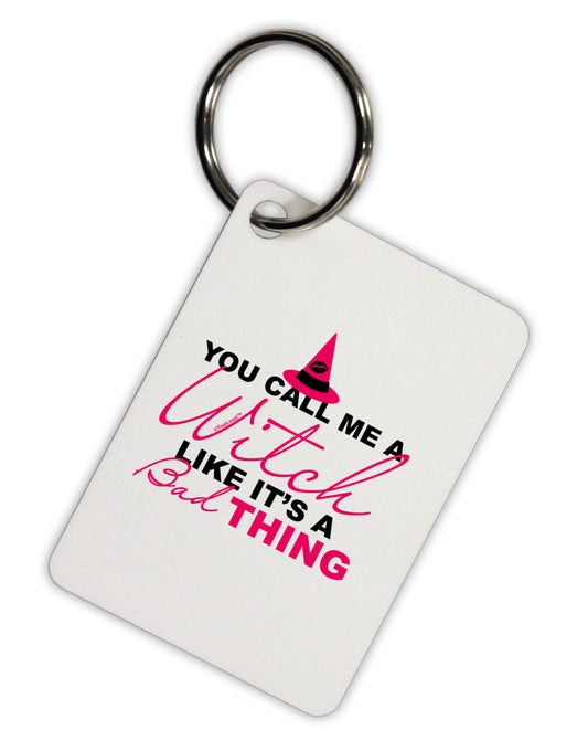 Witch - Bad Thing Text Aluminum Keyring Tag-Keyring-TooLoud-White-Davson Sales