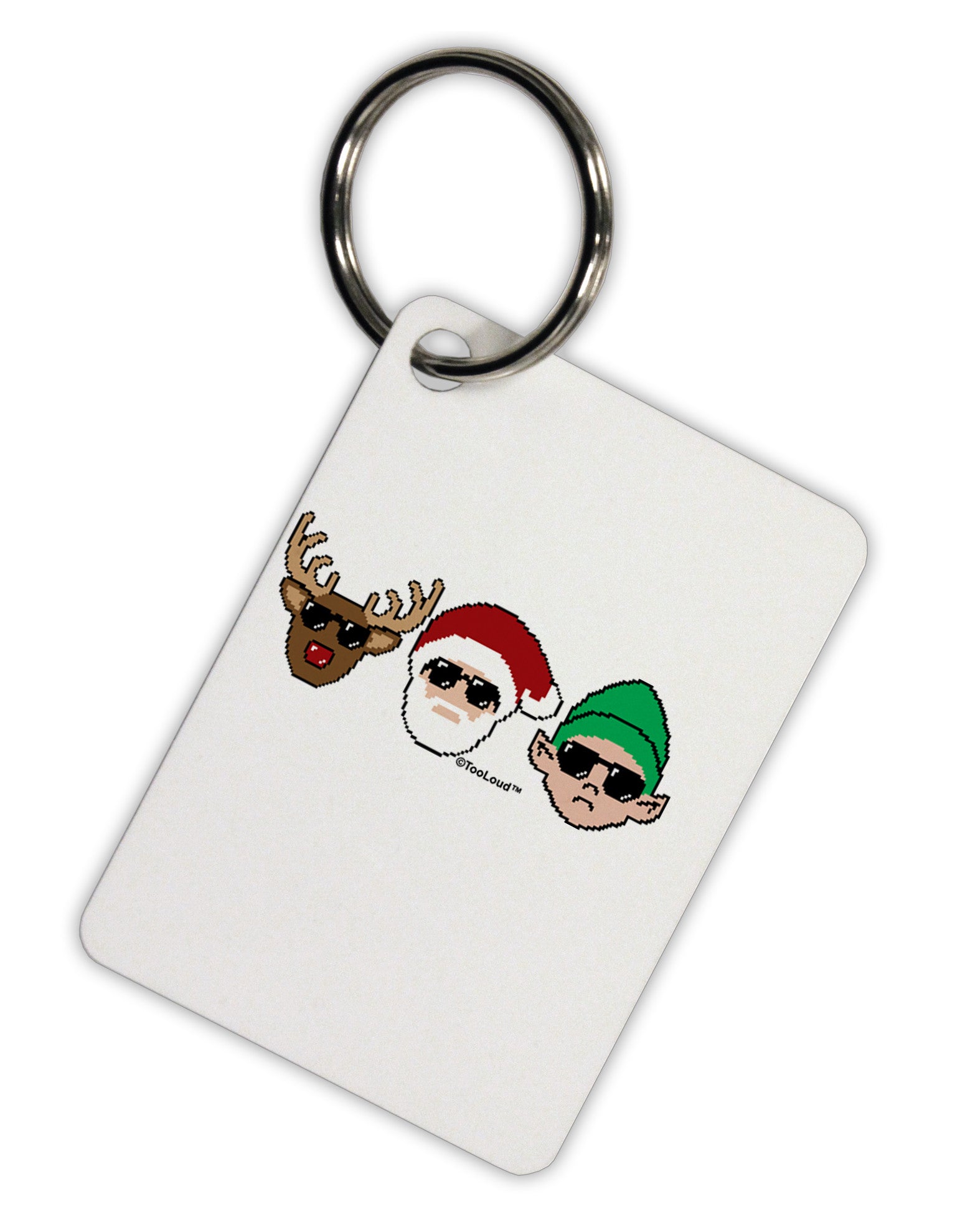 The X-mas Squad Aluminum Keyring Tag-Keyring-TooLoud-White-Davson Sales