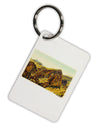 Arizona Mountains Watercolor Aluminum Keyring Tag-Keyring-TooLoud-White-Davson Sales