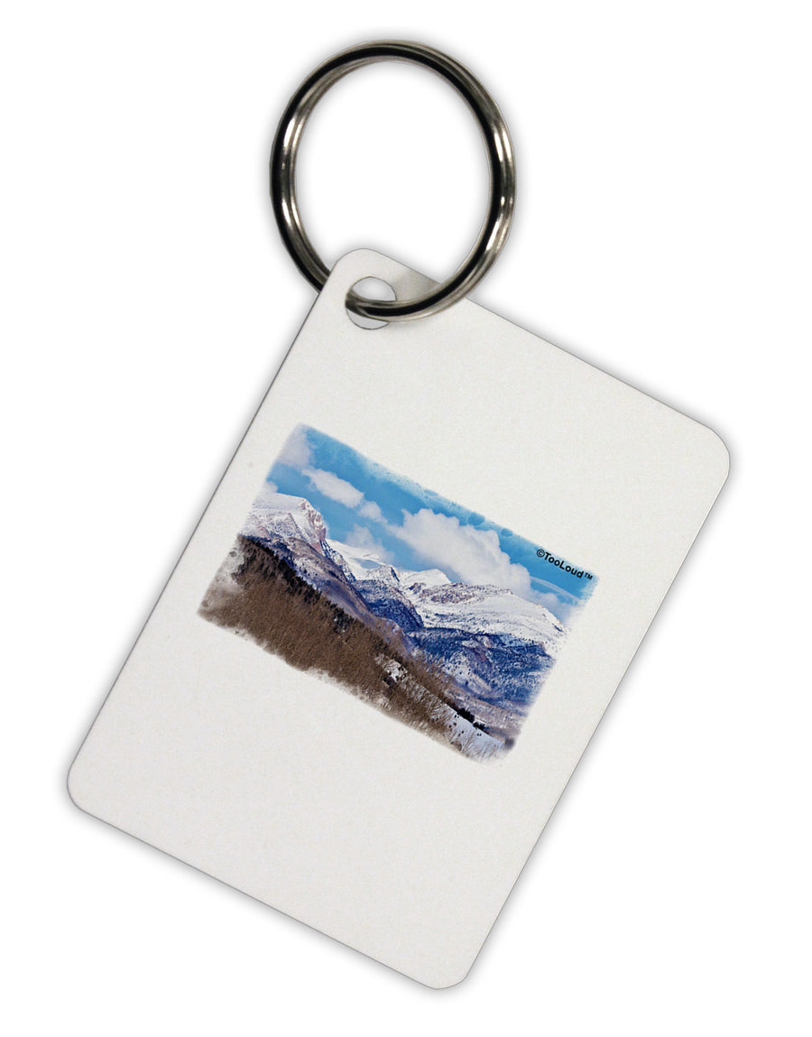 Pikes Peak Aluminum Keyring Tag-Keyring-TooLoud-White-Davson Sales