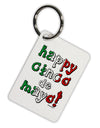 Happy Cinco de Mayo - Cactus Design Aluminum Keyring Tag by TooLoud-Keyring-TooLoud-White-Davson Sales