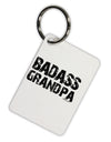 Badass Grandpa Aluminum Keyring Tag by TooLoud-Keyring-TooLoud-White-Davson Sales