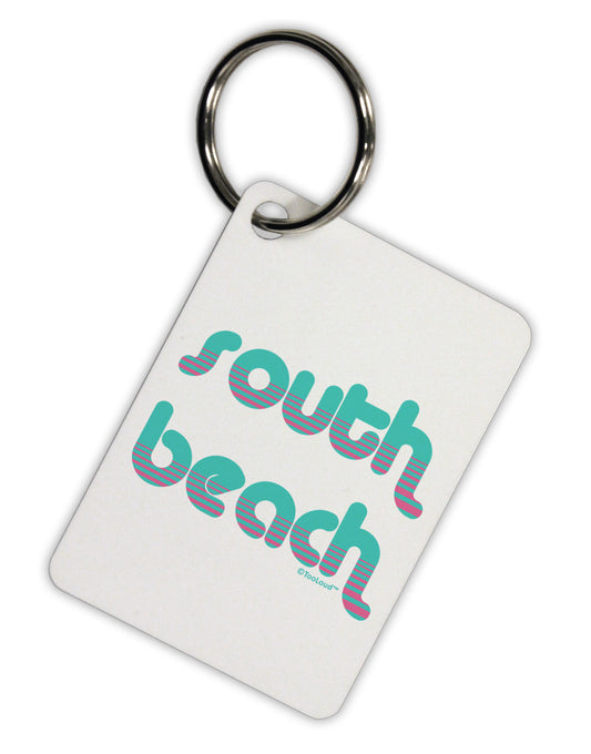 South Beach Color Scheme Design Aluminum Keyring Tag by TooLoud-Keyring-TooLoud-White-Davson Sales