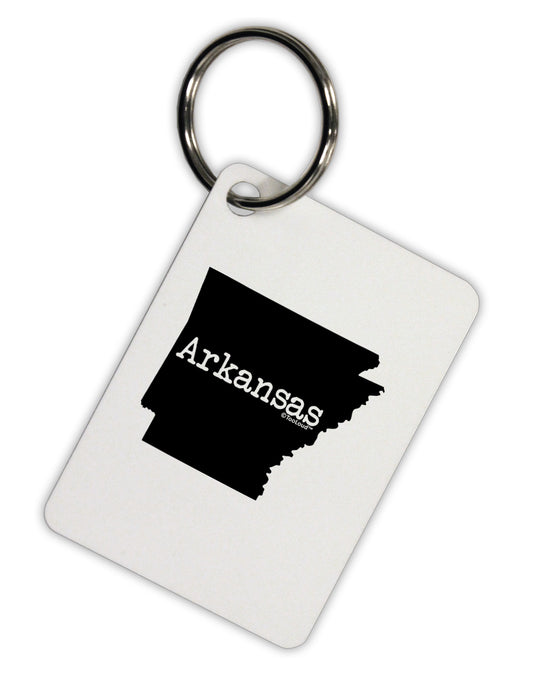 Arkansas - United States Shape Aluminum Keyring Tag-Keyring-TooLoud-White-Davson Sales